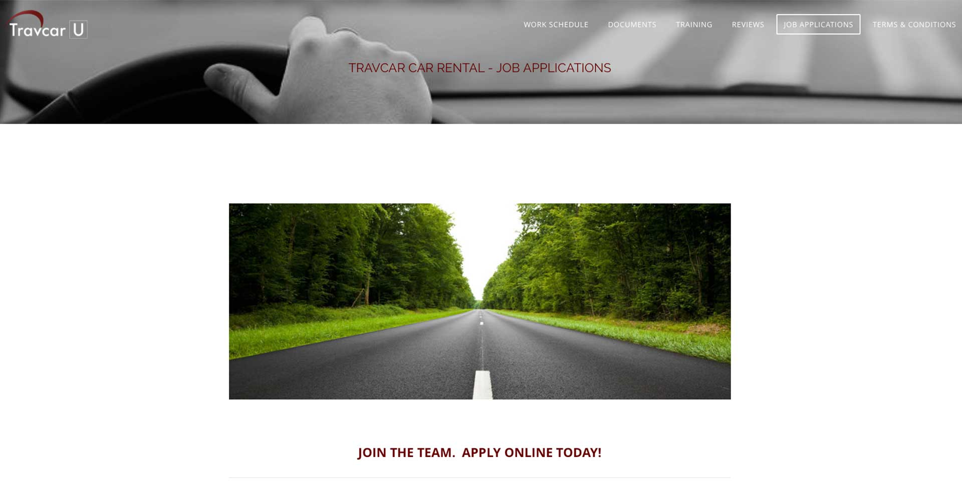 TravcarU.com Web Design